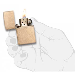 24180 ZIPPO zapalovač ARMOR® TUMBLED BRASS