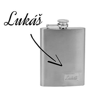 98326 Ocelová kapesní lahev - placatka 195ml