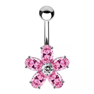 BP5003-P Stříbrný piercing do pupíku