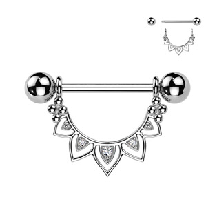 BR01028 Ozdobný piercing do bradavky