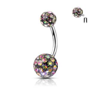 BS0003-Q Piercing do pupíku s vnitřním závitem