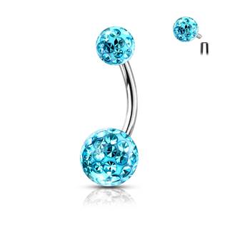 BS0003-Q Piercing do pupíku s vnitřním závitem