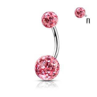 BS0003-Q Piercing do pupíku s vnitřním závitem