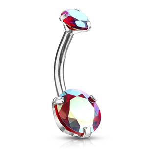 BS0011-VM Ocelový piercing do pupíku