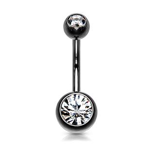 BS01032-KP Piercing do pupíku banánek