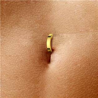 BS01057GD-1610 Piercing do pupíku 1,6 x 10 mm