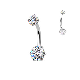 BS1078-AB Ocelový piercing do pupíku