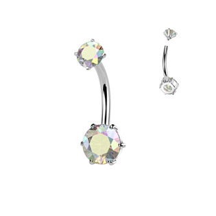 BS1078-P Ocelový piercing do pupíku