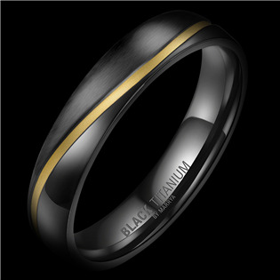 BT-01P-66 Snubní prsten BLACK TITANIUM