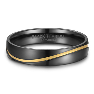 BT-01P-76 Snubní prsten BLACK TITANIUM