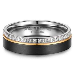 BT-02D-47 Dámský snubní prsten BLACK TITANIUM