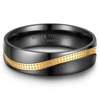 BT-03P-75 Snubní prsten BLACK TITANIUM