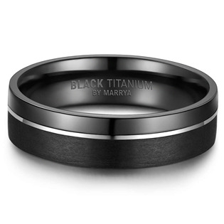 BT-07P-73 Snubní prsten BLACK TITANIUM