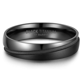 BT-08P-61 Pánský snubní prsten BLACK TITANIUM