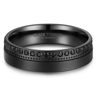 BT-10D-68 Dámský snubní prsten BLACK TITANIUM