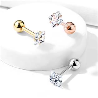 CP1058-04 Cartilage piercing do ucha, čtverec 4 mm