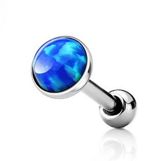 CP1087-OP05-05 Cartilage piercing do ucha, odrý opál