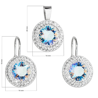 EG1278 Sada šperků s krystaly Swarovski náušnice a přívěsek