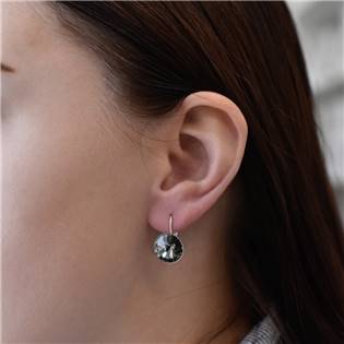 EG2036-BD Stříbrné náušnice s krystaly Crystals from Swarovski® Back Diamond