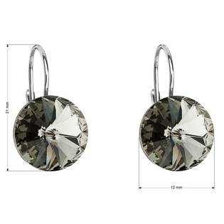 EG2036-BD Stříbrné náušnice s krystaly Crystals from Swarovski® Back Diamond