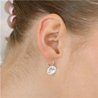 EG2036-C Stříbrné náušnice s krystaly Crystals from Swarovski® Crystal