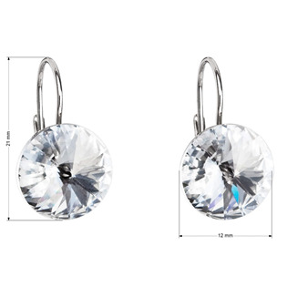 EG2036-C Stříbrné náušnice s krystaly Crystals from Swarovski® Crystal