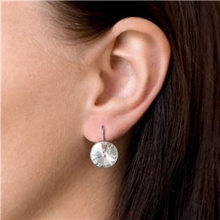 EG2036-C Stříbrné náušnice s krystaly Crystals from Swarovski® Crystal