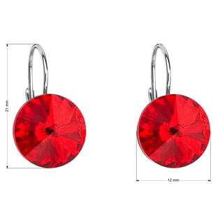 EG2036-SI Stříbrné náušnice s krystaly Crystals from Swarovski® Siam