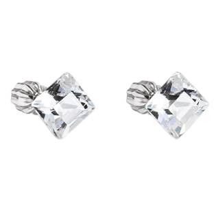 EG2043-CR Stříbrné náušnice Crystals from Swarovski®, Crystal