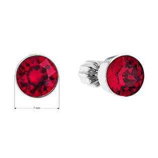 EG2044-RU Stříbrné náušnice s krystaly Crystals from Swarovski® Ruby