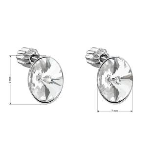 EG2692-CR Stříbrné náušnice s krystaly Crystals from Swarovski® CRYSTAL