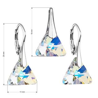 EG3196 Sada šperků s krystaly Swarovski náušnice a přívěsek