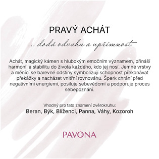 EG3593 Náhrdelník z pravého achátu