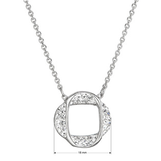 EG4003-CR Stříbrný náhrdelník s Crystals from Swarovski® Crystal