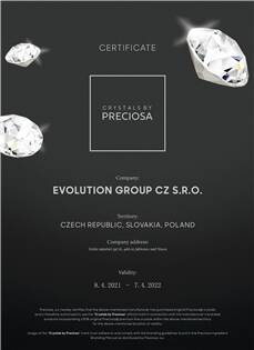 EG4288 Stříbrný náhrdelník s krystaly Preciosa