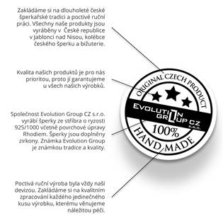 EG7236 Náramek proti uhranutí stříbrné nekonečno červený