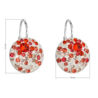 EG9155-SA Stříbrné náušnice s krystaly Crystals from Swarovski®
