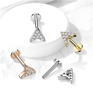 LB0032GD-1208 Labreta / cartilage piercing - šipka