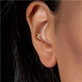 LB0033GD-1208 Labreta / cartilage piercing - blesk