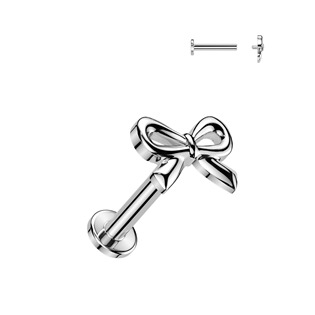 LB0045ST-1206 Labreta / piercing do ucha - mašlička