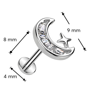 LB046-ST Labreta - PUSH IN piercing do brady