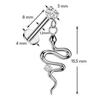LB051 Labreta - piercing do brady s hadem