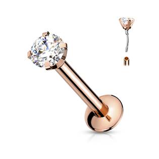 LB1086-1008-RD Piercing do brady - zirkon