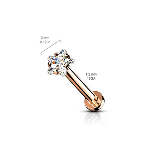 LB1094RD-1206 Piercing do brady labreta / cartilge