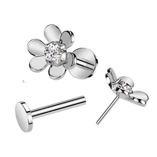 LB1123 Piercing do brady kytička - PUSH IN labreta