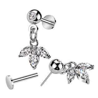 LB1127 Piercing do brady visací - PUSH IN labreta