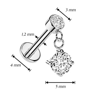 LB1147 Piercing do ucha - labreta