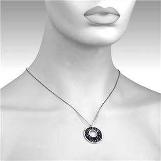 LV5001-GME Ocelový náhrdelník s krystaly Crystals from Swarovski®, GREY METALISEÉ
