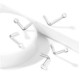 N0147 Zahnutý piercing do nosu BioFlex