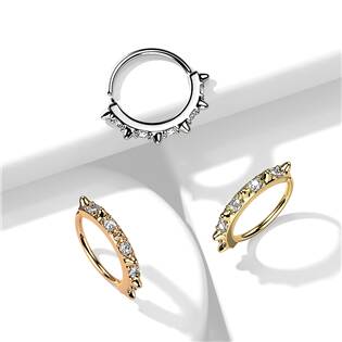 N0169-ST Septum piercing do nosu/ucha kruh